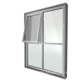 Custom Australian Standard 6063-T5 Extruded Aluminium Window